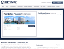 Tablet Screenshot of crittendenconferences.com